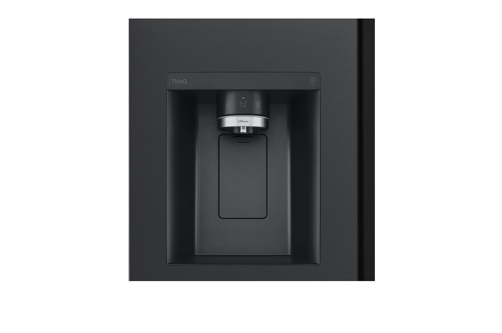 LG Side-by-Side Kühlschrank mit InstaView® (D, 635L, 179cm hoch) mit Eis-, Crushed Ice- und Wasserspender & internem Wassertank | ​GSGV91EVAD, GSGV91EVAD