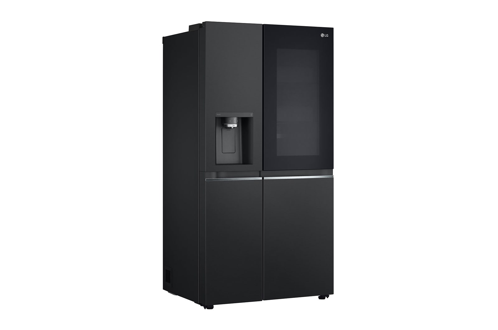 LG Side-by-Side Kühlschrank mit InstaView® (D, 635L, 179cm hoch) mit Eis-, Crushed Ice- und Wasserspender & internem Wassertank | ​GSGV91EVAD, GSGV91EVAD