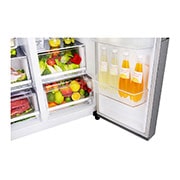 LG Side-by-Side mit Door-in-Door ® | Eis-, Crushed Ice- und Wasserspender | 625 Liter Kapazität | Energieeffizienzklasse E | Interner Wassertank 4L | Steel | GSJ461DIDE, GSJ461DIDE