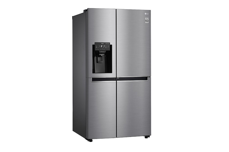 LG Side-by-Side mit Door-in-Door ® | Eis-, Crushed Ice- und Wasserspender | 625 Liter Kapazität | Energieeffizienzklasse F | Interner Wassertank 4L | Steel | GSJ461DIDZ, GSJ461DIDZ