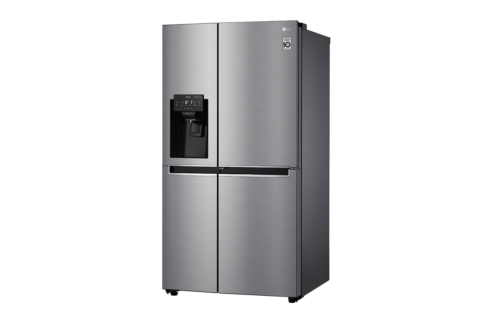 LG Side-by-Side mit Door-in-Door ® | Eis-, Crushed Ice- und Wasserspender | 625 Liter Kapazität | Energieeffizienzklasse F | Interner Wassertank 4L | Steel | GSJ461DIDZ, GSJ461DIDZ