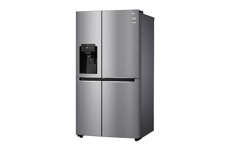 LG Side-by-Side mit Door-in-Door ® | Eis-, Crushed Ice- und Wasserspender | 625 Liter Kapazität | Energieeffizienzklasse F | Interner Wassertank 4L | Steel | GSJ461DIDZ, GSJ461DIDZ