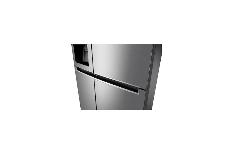 LG Side-by-Side mit Door-in-Door ® | Eis-, Crushed Ice- und Wasserspender | 625 Liter Kapazität | Energieeffizienzklasse F | Interner Wassertank 4L | Steel | GSJ461DIDZ, GSJ461DIDZ