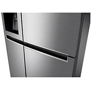 LG Side-by-Side mit Door-in-Door ® | Eis-, Crushed Ice- und Wasserspender | 625 Liter Kapazität | Energieeffizienzklasse F | Interner Wassertank 4L | Steel | GSJ461DIDZ, GSJ461DIDZ
