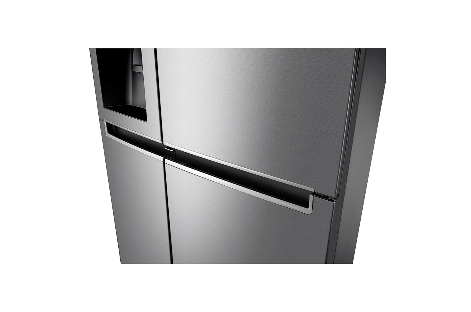 LG Side-by-Side mit Door-in-Door ® |  Eis-, Crushed Ice- und Wasserspender  | 625 Liter Kapazität | Energieeffizienzklasse E | Festwasseranschluss | Steel | GSJ760PZZE, GSJ760PZZE