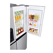 LG Side-by-Side mit Door-in-Door ® |  Eis-, Crushed Ice- und Wasserspender  | 625 Liter Kapazität | Energieeffizienzklasse E | Festwasseranschluss | Steel | GSJ760PZZE, GSJ760PZZE