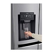 LG Side-by-Side mit Door-in-Door ® |  Eis-, Crushed Ice- und Wasserspender  | 625 Liter Kapazität | Energieeffizienzklasse E | Festwasseranschluss | Steel | GSJ760PZZE, GSJ760PZZE
