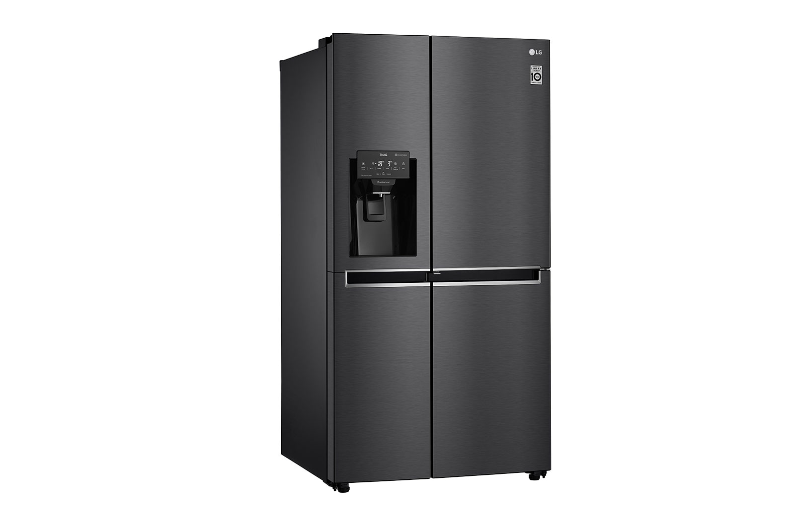 LG Side-by-Side mit Door-in-Door® | Eis-, Crushed Ice- und Wasserspender | 625 Liter Kapazität | Energieeffizienzklasse E | Interner Wassertank 4L | Matte Black Steel | GSJ761MCEE, GSJ761MCEE