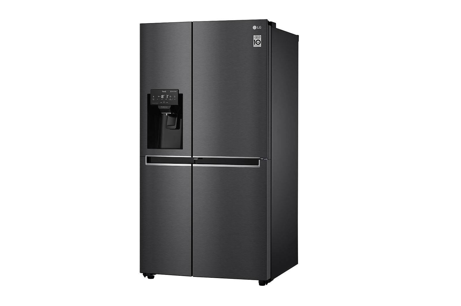 LG Side-by-Side mit Door-in-Door® | Eis-, Crushed Ice- und Wasserspender | 625 Liter Kapazität | Energieeffizienzklasse E | Interner Wassertank 4L | Matte Black Steel | GSJ761MCEE, GSJ761MCEE