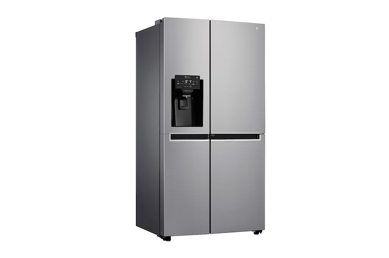 LG Side-by-Side mit Door-in-Door ® | Eis-, Crushed Ice- und Wasserspender | 625 Liter Kapazität | Energieeffizienzklasse F | Interner Wassertank 4L | Steel | GSJ761PZBG, GSJ761PZBG