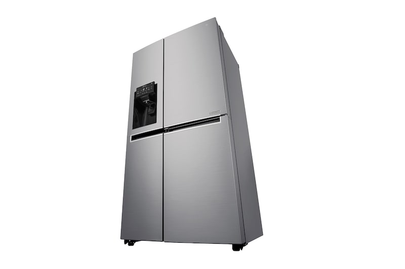 LG Side-by-Side mit Door-in-Door ® | Eis-, Crushed Ice- und Wasserspender | 625 Liter Kapazität | Energieeffizienzklasse F | Interner Wassertank 4L | Steel | GSJ761PZBG, GSJ761PZBG