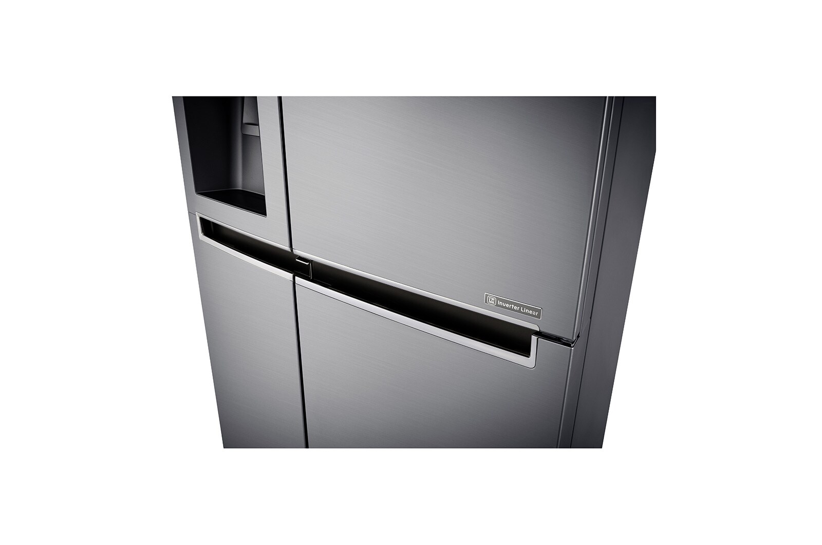 LG Side-by-Side mit Door-in-Door ® | Eis-, Crushed Ice- und Wasserspender | 625 Liter Kapazität | Energieeffizienzklasse F | Interner Wassertank 4L | Steel | GSJ761PZBG, GSJ761PZBG