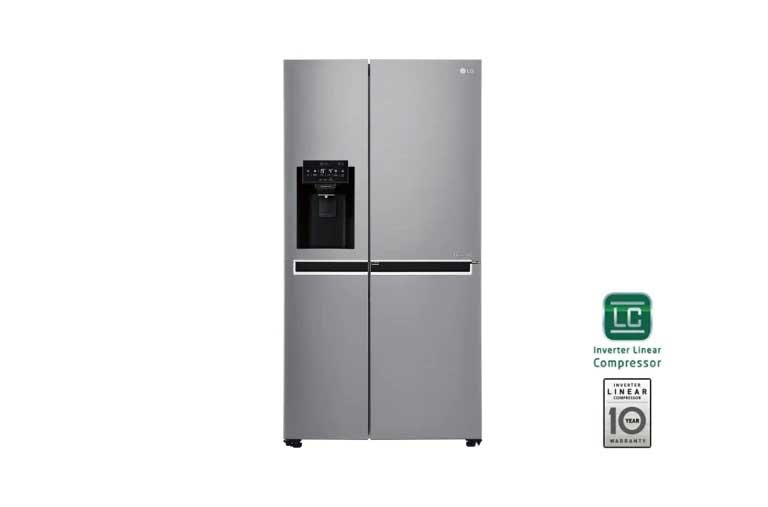 Vorderseite von Side-by-Side mit Door-in-Door™ und Total No Frost GSJ761PZUZ