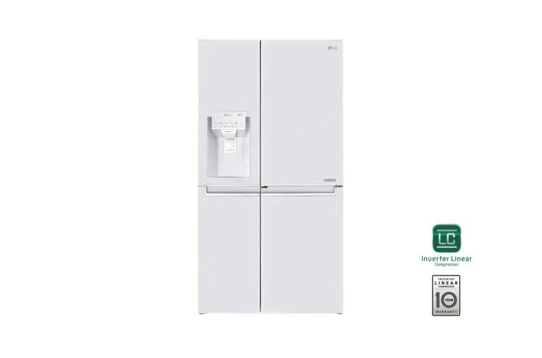Vorderseite von LG Side-by-Side ohne Festwasseranschluss und Door-in-Door™ GSJ761SWXZ