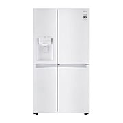 LG Side-by-Side mit Door-in-Door ® |  Eis-, Crushed Ice- und Wasserspender  | 625 Liter Kapazität | Energieeffizienzklasse E | Interner Wassertank 4L | Premium Weiß | GSJ761SWZE, GSJ761SWZE
