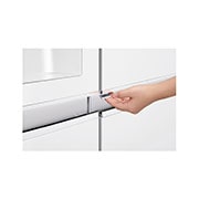 LG Side-by-Side mit Door-in-Door ® |  Eis-, Crushed Ice- und Wasserspender  | 625 Liter Kapazität | Energieeffizienzklasse E | Interner Wassertank 4L | Premium Weiß | GSJ761SWZE, GSJ761SWZE