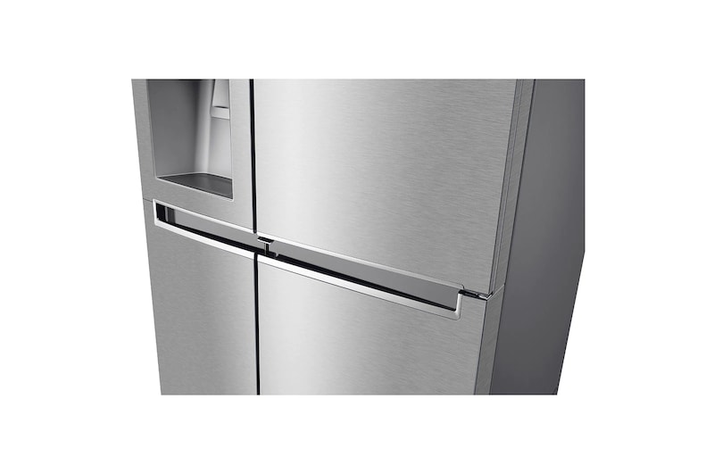 LG ​Side-by-Side mit Door-in-Door ® |  Eis-, Crushed Ice- und Wasserspender  | ​625​ Liter Kapazität | Energieeffizienzklasse ​E​ | Interner Wassertank 4L​ ​| ​Steel​ | ​GSJ961NSZE ​, GSJ961NSZE