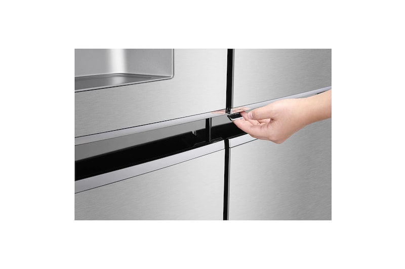 LG ​Side-by-Side mit Door-in-Door ® |  Eis-, Crushed Ice- und Wasserspender  | ​625​ Liter Kapazität | Energieeffizienzklasse ​E​ | Interner Wassertank 4L​ ​| ​Steel​ | ​GSJ961NSZE ​, GSJ961NSZE