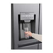 LG Side-by-Side mit Door-in-Door® | Eis-, Crushed Ice- und Wasserspender | 634 Liter Kapazität | Energieeffizienzklasse E | Interner Wassertank 4L | Dark Graphite | GSJV31DSXE, GSJV31DSXE