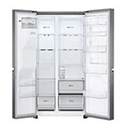 LG Side-by-Side mit Door-in-Door® | Eis-, Crushed Ice- und Wasserspender | 634 Liter Kapazität | Energieeffizienzklasse E | Interner Wassertank 4L | Dark Graphite | GSJV31DSXE, GSJV31DSXE