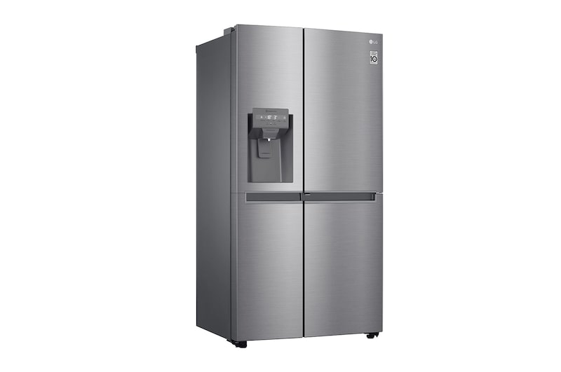 LG Side-by-Side mit Door-in-Door® | Eis-, Crushed Ice- und Wasserspender | 634 L Liter Kapazität | Energieeffizienzklasse E | Interner Wassertank 4L | Platinum Silver | GSJV31PZXE, GSJV31PZXE