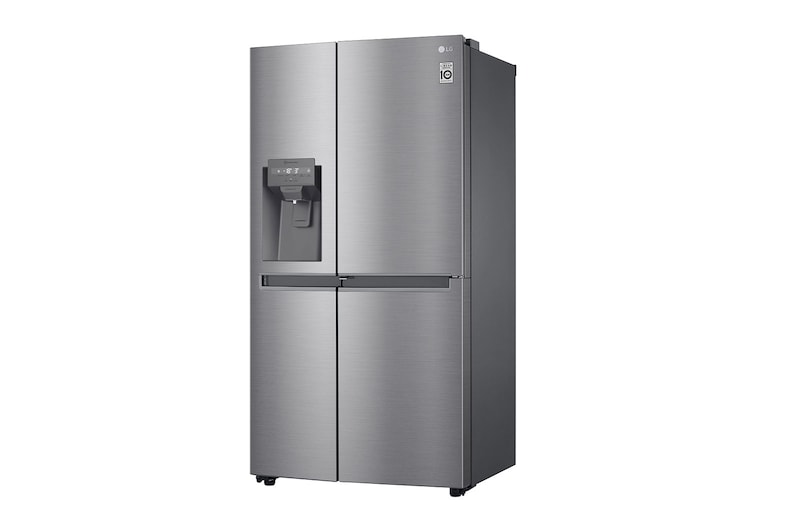 LG Side-by-Side mit Door-in-Door® | Eis-, Crushed Ice- und Wasserspender | 634 L Liter Kapazität | Energieeffizienzklasse E | Interner Wassertank 4L | Platinum Silver | GSJV31PZXE, GSJV31PZXE