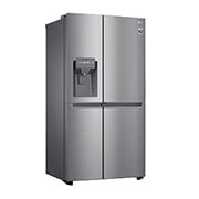 LG Side-by-Side mit Door-in-Door ® | Eis-, Crushed Ice- und Wasserspender | 634 Liter Kapazität | Energieeffizienzklasse F | Interner Wassertank 4L | Platinum Silver |  GSJV31PZXF , GSJV31PZXF