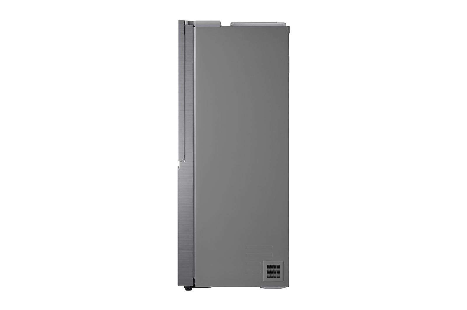 LG Side-by-Side mit Door-in-Door® |  Eis-, Crushed Ice- und Wasserspender  | 635 Liter Kapazität | Energieeffizienzklasse E | Festwasseranschluss | Platinum Silver | GSJV70PZTE, GSJV70PZTE