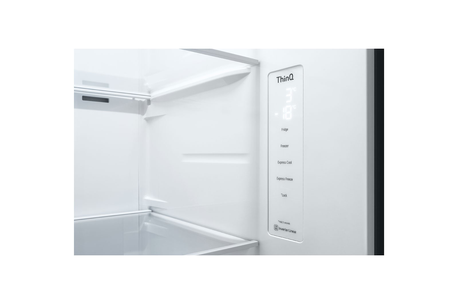 LG Side-by-Side mit Door-in-Door® |  Eis-, Crushed Ice- und Wasserspender  | 635 Liter Kapazität | Energieeffizienzklasse E | Festwasseranschluss | Platinum Silver | GSJV70PZTE, GSJV70PZTE