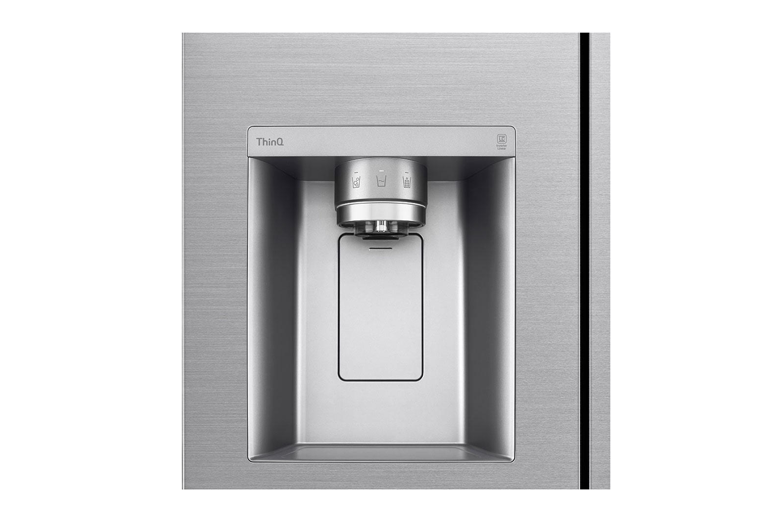 LG Side-by-Side mit Door-in-Door® |  Eis-, Crushed Ice- und Wasserspender  | 635 Liter Kapazität | Energieeffizienzklasse E | Festwasseranschluss | Platinum Silver | GSJV70PZTE, GSJV70PZTE