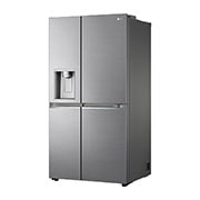 LG Side-by-Side mit Door-in-Door® |  Eis-, Crushed Ice- und Wasserspender  | 635 Liter Kapazität | Energieeffizienzklasse E | Festwasseranschluss | Platinum Silver | GSJV70PZTE, GSJV70PZTE