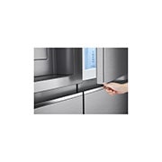 LG Side-by-Side mit Door-in-Door® |  Eis-, Crushed Ice- und Wasserspender  | 635 Liter Kapazität | Energieeffizienzklasse E | Festwasseranschluss | Platinum Silver | GSJV70PZTE, GSJV70PZTE