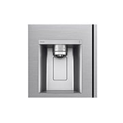 LG Side-by-Side mit Door-in-Door® |  Eis-, Crushed Ice- und Wasserspender  | 635 Liter Kapazität | Energieeffizienzklasse E | Festwasseranschluss | Platinum Silver | GSJV70PZTE, GSJV70PZTE