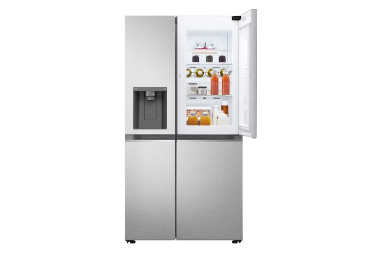 LG Side-by-Side Kühlschrank mit Door-in-Door® (E, 635L, 179cm hoch) mit Eis-, Crushed Ice- und Wasserspender & internem Wassertank | GSJV71MBLE, GSJV71MBLE