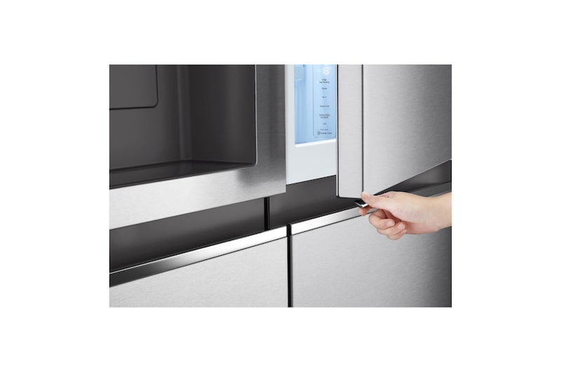 LG Side-by-Side Kühlschrank mit Door-in-Door® (E, 635L, 179cm hoch) mit Eis-, Crushed Ice- und Wasserspender & internem Wassertank | GSJV71MBLE, GSJV71MBLE