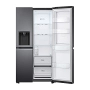 LG Side-by-Side mit Door-in-Door® |  Eis-, Crushed Ice- und Wasserspender  | 635 Liter Kapazität | Interner Wassertank 4L | Matte Black | GSJV71MCTE, GSJV71MCTE