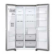 LG Side-by-Side Kühlschrank mit Door-in-Door® (E, 635L, 179cm hoch) mit Eis-, Crushed Ice- und Wasserspender & internem Wassertank | GSJV71PZTE, GSJV71PZTE