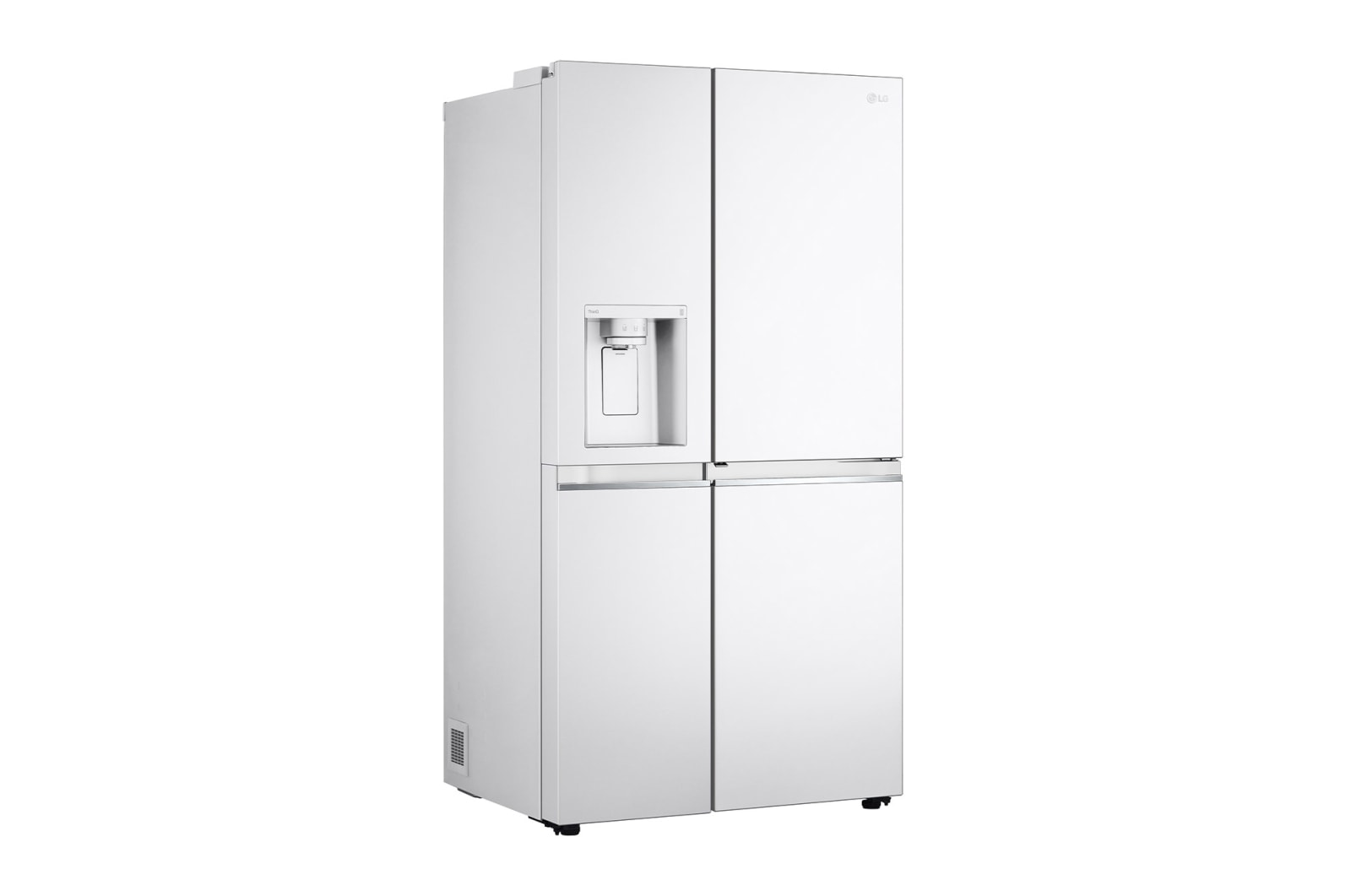 LG Side-by-Side mit Door-in-Door® |  Eis-, Crushed Ice- und Wasserspender  | 635 Liter Kapazität | Energieeffizienzklasse E | Interner Wassertank 4L | Super White | GSJV71SWTE, GSJV71SWTE
