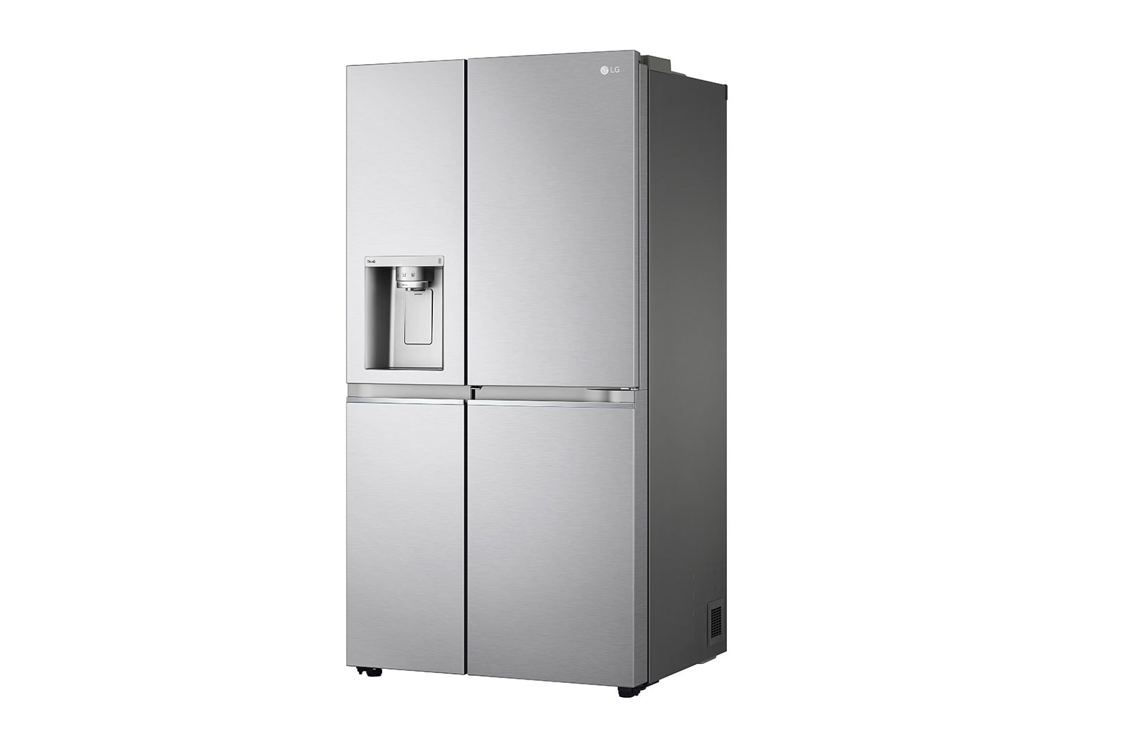 LG Side-by-Side mit Door-in-Door® | Craft Ice Kugeln | Eis-, Crushed Ice- und Wasserspender | 635 Liter Kapazität | Energieeffizienzklasse E | Interner Wassertank 4L | Brushed Steel | GSJV90BSDE, GSJV90BSDE