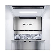 LG Side-by-Side mit Door-in-Door® | Craft Ice Kugeln | Eis-, Crushed Ice- und Wasserspender | 635 Liter Kapazität | Energieeffizienzklasse E | Interner Wassertank 4L | Brushed Steel | GSJV90BSDE, GSJV90BSDE