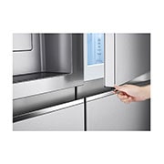 LG Side-by-Side mit Door-in-Door® | Craft Ice Kugeln | Eis-, Crushed Ice- und Wasserspender | 635 Liter Kapazität | Energieeffizienzklasse E | Interner Wassertank 4L | Brushed Steel | GSJV90BSDE, GSJV90BSDE