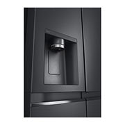 LG Side-by-Side mit Door-in-Door® | Craft Ice Kugeln | Eis-, Crushed Ice- und Wasserspender | 365 Liter Kapazität | Energieeffizienzklasse E | Festwasseranschluss | Matte Black | GSJV90MCDE, GSJV90MCDE