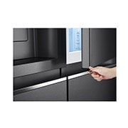 LG Side-by-Side mit Door-in-Door® |  Eis-, Crushed Ice- und Wasserspender  | 635 Liter Kapazität | Energieeffizienzklasse E | Interner Wassertank 4L | Matte Black Steel | GSJV91MCAE, GSJV91MCAE