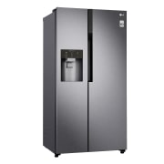 LG Side-by-Side mit Eis-, Crushed Ice- und Wasserspender  | 606 Liter Kapazität | Festwasseranschluss | Energieeffizienzklasse F | Dark Graphite | GSL360ICEZ, GSL360ICEZ