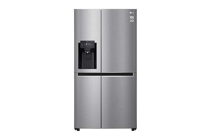 LG Side-by-Side mit Eis-, Crushed Ice- und Wasserspender | 625 Liter Kapazität | Energieeffizienzklasse E |  Interner Wassertank 4L | Steel | GSL461ICEE, GSL461ICEE