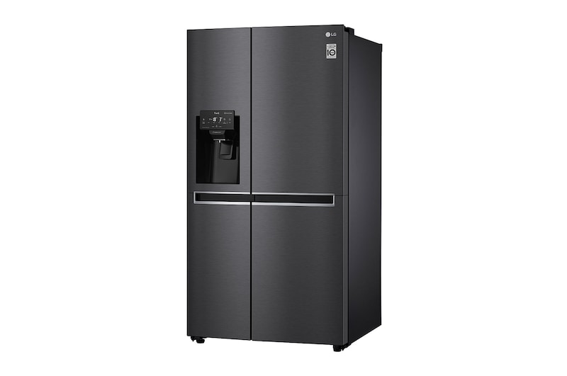 LG ​​Side-by-Side mit Eis-, Crushed Ice- und Wasserspender  | ​625​ Liter Kapazität | Energieeffizienzklasse ​E​ |  Interner Wassertank 4L | ​Matte Black Steel​ | ​GSL761MCZE, GSL761MCZE