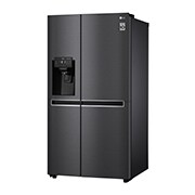 LG ​​Side-by-Side mit Eis-, Crushed Ice- und Wasserspender  | ​625​ Liter Kapazität | Energieeffizienzklasse ​E​ |  Interner Wassertank 4L | ​Matte Black Steel​ | ​GSL761MCZE, GSL761MCZE