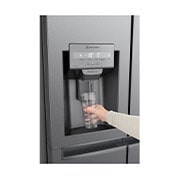 LG Side-by-Side mit Eis-, Crushed Ice- und Wasserspender | 635 Liter Kapazität | Energieeffizienzklasse F | Festwasseranschluss | Dark Graphite | GSLV30DSXM, GSLV30DSXM