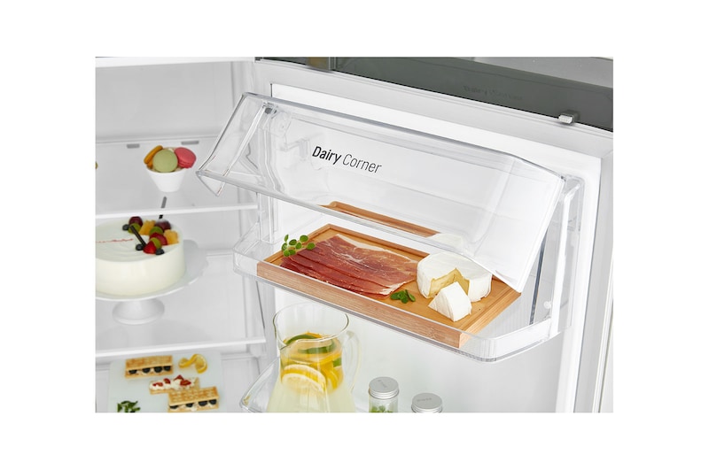 LG Side-by-Side mit Eis-, Crushed Ice- und Wasserspender | 634 Liter Kapazität | Energieeffizienzklasse F |  Interner Wassertank 4L |  Dark Graphite   | GSLV31DSXM, GSLV31DSXM