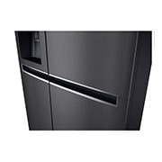 LG Side-by-Side Kühlschrank (F, 634L, 179cm hoch) mit Eis-, Crushed Ice- und Wasserspender & internem Wassertank | GSLV31MCXM, GSLV31MCXM